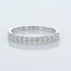 טבעת חצי נישואין יהלומים Luna