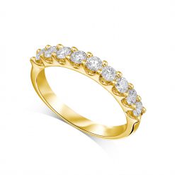טבעת חצי נישואין Emily זהב צהוב