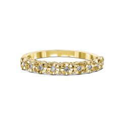 טבעת חצי נישואין Julia זהב צהוב