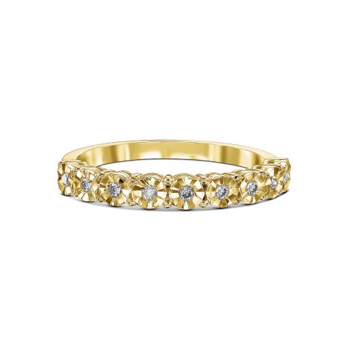 טבעת חצי נישואין Julia זהב צהוב