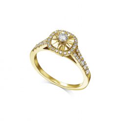 טבעת מעוצבת Shir משובצת יהלומים