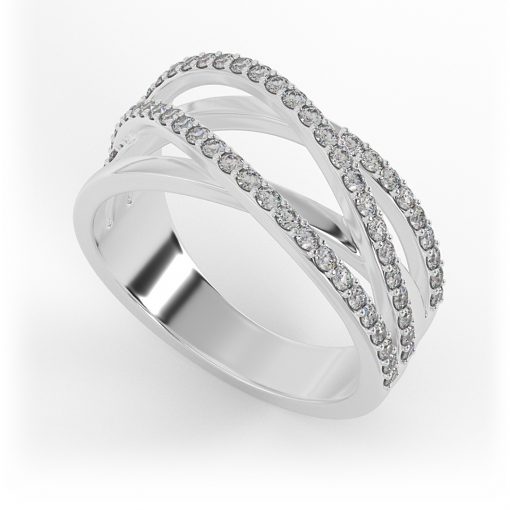טבעת קשתות יהלומים