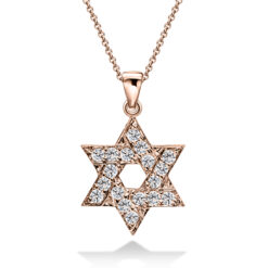תליון מגן דוד משובץ יהלומים – 0.52 קראט 💎