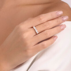 טבעת 5 יהלומים – 1.05 קראט 💎