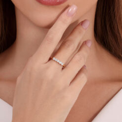 טבעת 5 יהלומים – 0.50 קראט 💎